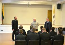 Seminarijos rektorius mons. ydrnas Vabuolas pristato ir sveikina sveius