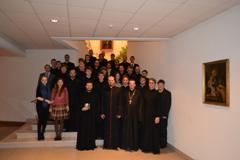 Smolensko dvasins seminarijos delegacija kartu su eimininkais