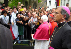  Seminaristai susitikime su popieiumi Benediktu XVI 