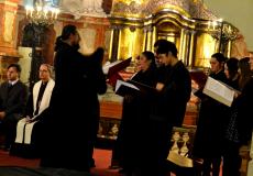 Pamaldose gieda ortodoksų choras