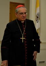 Jo Eminencija arkivyskupas A. J. Bačkis klierikams pasakojo apie savo studijų metų patirtį Romoje