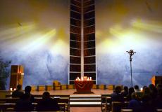 Vilniaus v. Jon banyios jaunimo grups organizuojamos Taize pamaldos seminarijos koplyioje